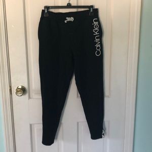 Black Calvin Klein sweatpants